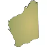 Západní Austrálie mapa
