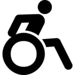 Wózek inwalidzki z osobą