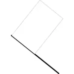 White flag vector image