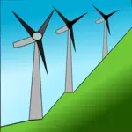 Větrné mlýny na kopec