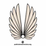 Wings logotype concept ontwerp
