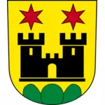 Desenho do brasão de armas da cidade de Meilen vetorial