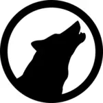 Wolf ikonet vektor image