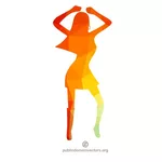 Tanzende Frauen-silhouette