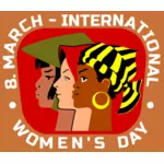 International Working Woman's dag poster vector illustraties
