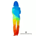 Colorate silueta unei femei