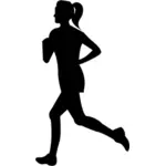 Woman running image