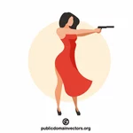 Kobieta z bronią