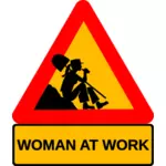 امرأة في العمل صورة المتجه