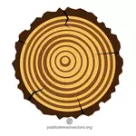 木材のログ クリップアート