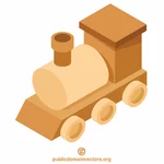 Brinquedo de trem de madeira