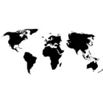 Regiones comerciales del mundo vector imagen