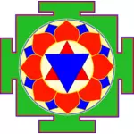 Krishna Yantra vektör çizim