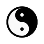 Yin Yang silhouet