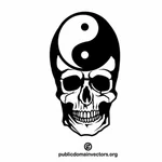 Craniu cu simbolul Yin si Yang