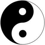 Yin och yang symbol vector