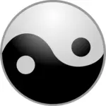 Musta ja harmaa yin yang