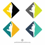 Diseño del logotipo de la clase yoga