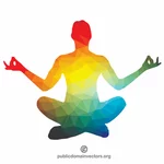 Yoga-Lotus-Pose Silhouette