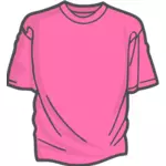 Imagen de vector camiseta rosa