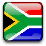 Immagine vettoriale della bandiera sudafricana quadrato lucido
