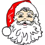 Santa with beard vector image