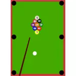 Snooker meja vektor gambar