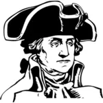 Ilustração em vetor de retrato de George Washington