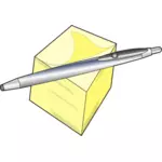 Pen en Blocnote vector tekening