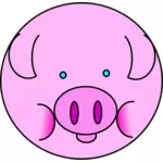 Grafika wektorowa różowy świnia